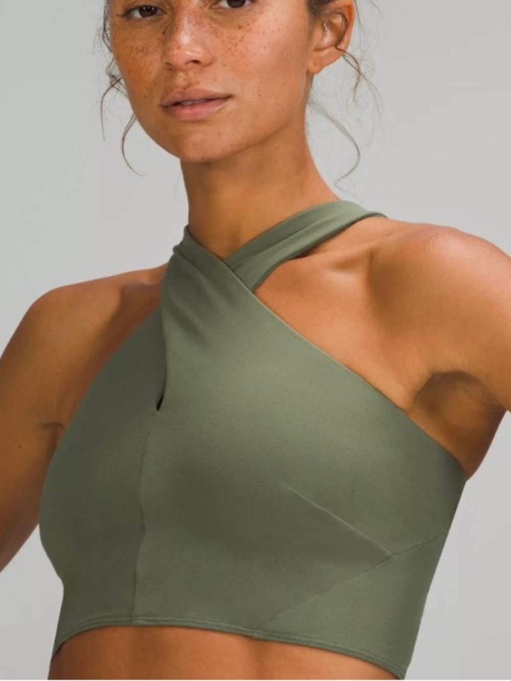 Lululemon Nulu Wrap-Front Longline Bra Crop Top Light Support Size 6